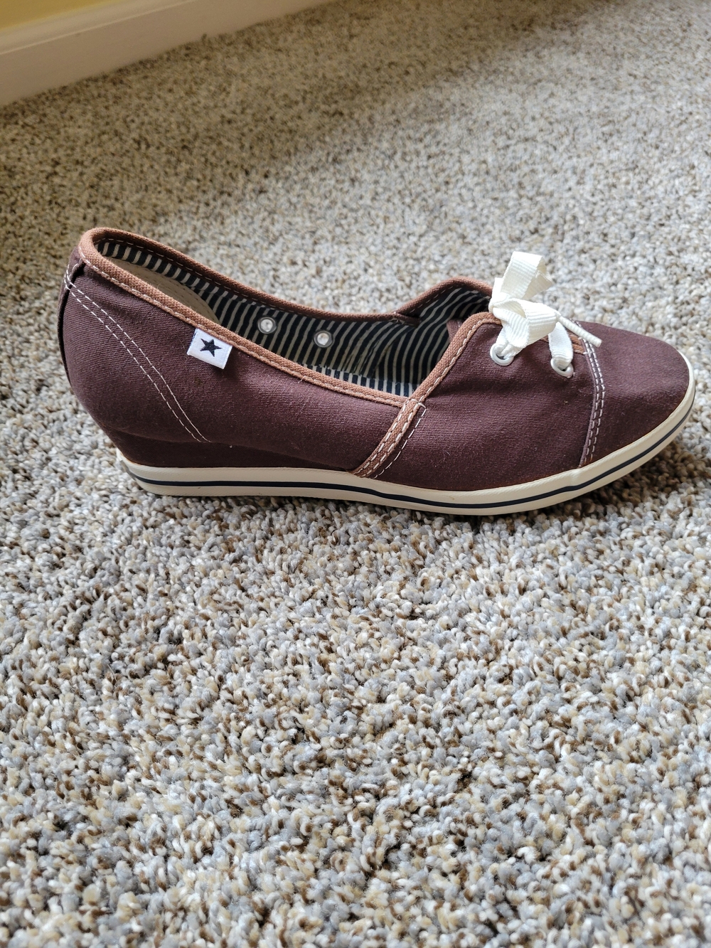 Converse Women’s Slip-On Canvas Sneakers in Brown - Picture 4 of 6